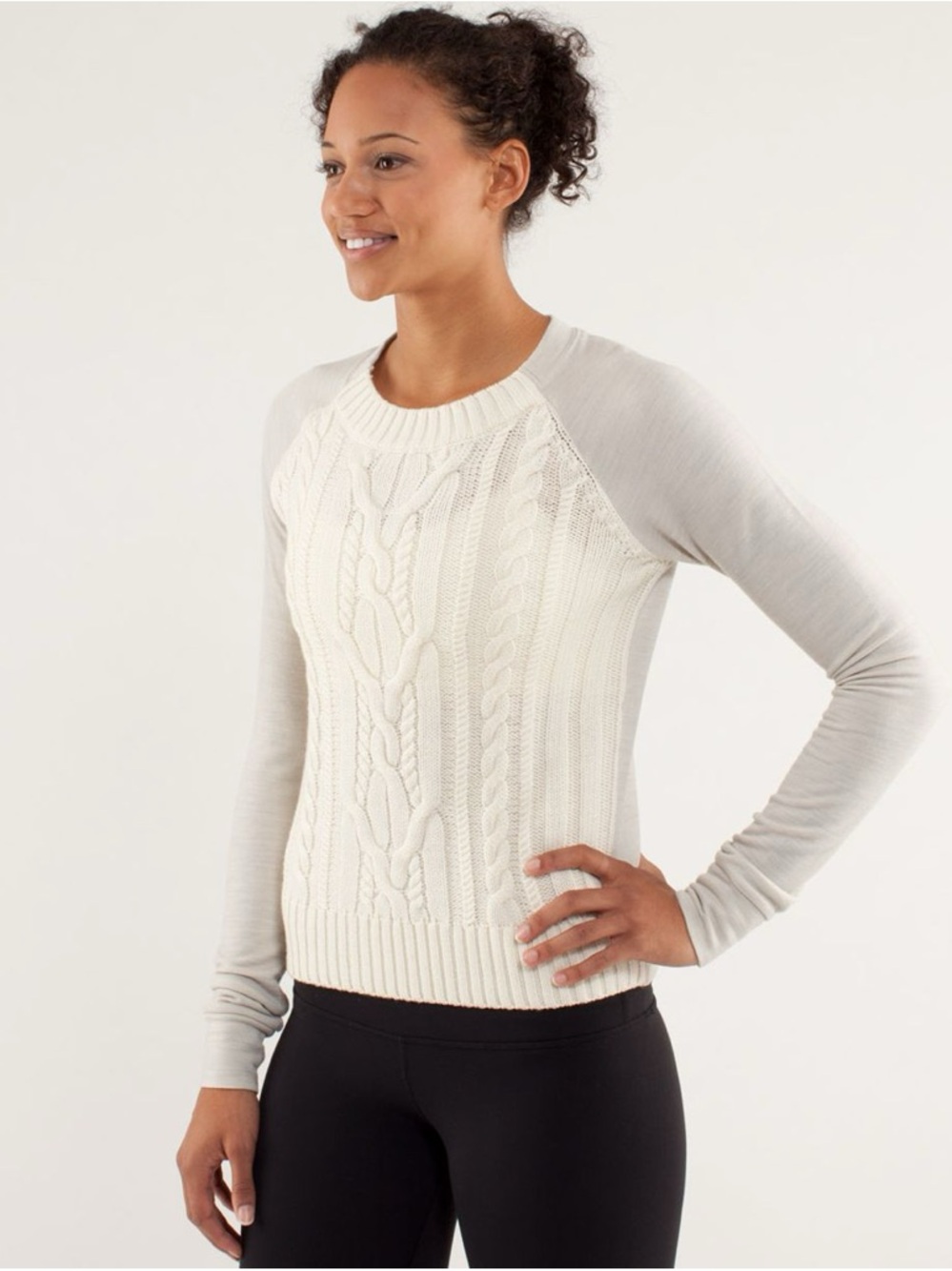 Lululemon Merino Cableknit / French Terry Top